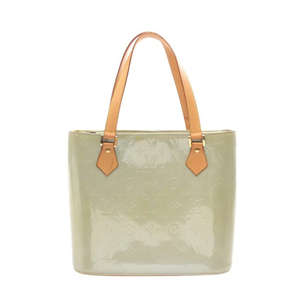 Louis Vuitton Houston Handbag Leather Vernis Silver Tone